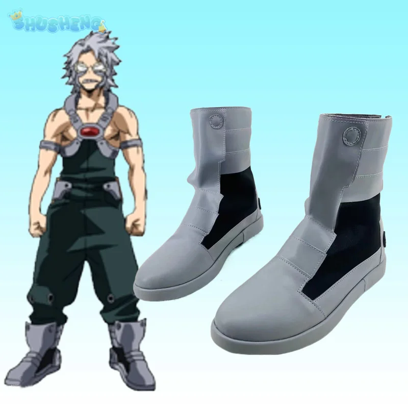 Tetsutetsu Tetsutetsu คอสเพลย์ My Hero Academia รองเท้าแฟชั่นรองเท้าส้นสูงข้อเท้า boot party carnival ผู้ชายผู้หญิงรองเท้า 34-44