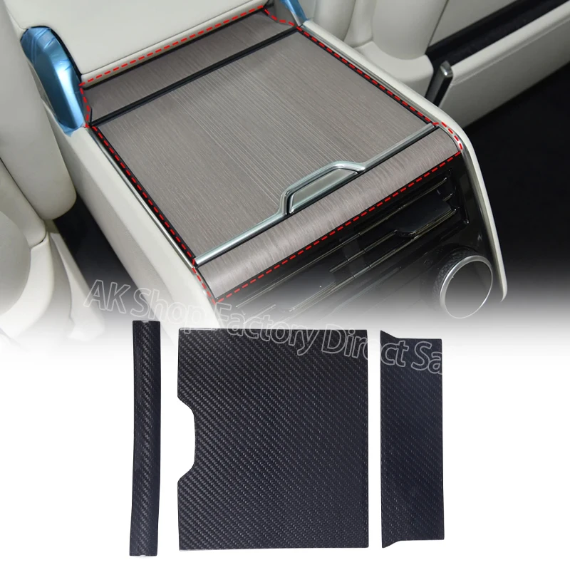 

Для Range Rover Vogue L460 2023 Настоящее углеродное волокно Автомобильная задняя панель вентиляционного отверстия обшивка наклейки Защита автомобильные внутренние аксессуары