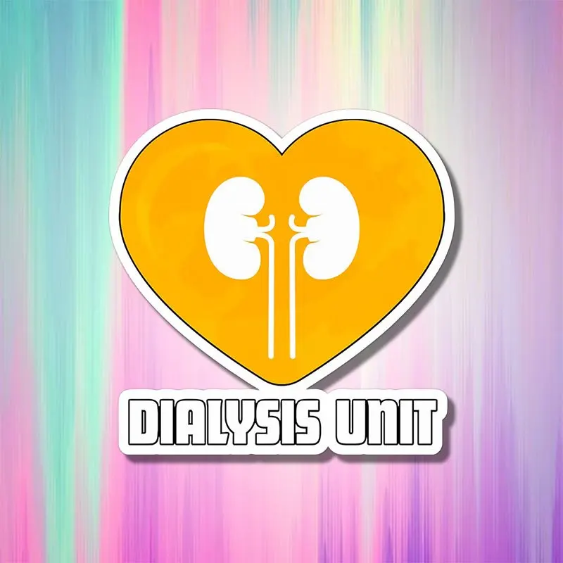 

1pc Dialysis Machine Kidney Heart Vinyl Sticker, Waterproof Funny Gift Decal for Car, Truck, Laptop & Window Decor