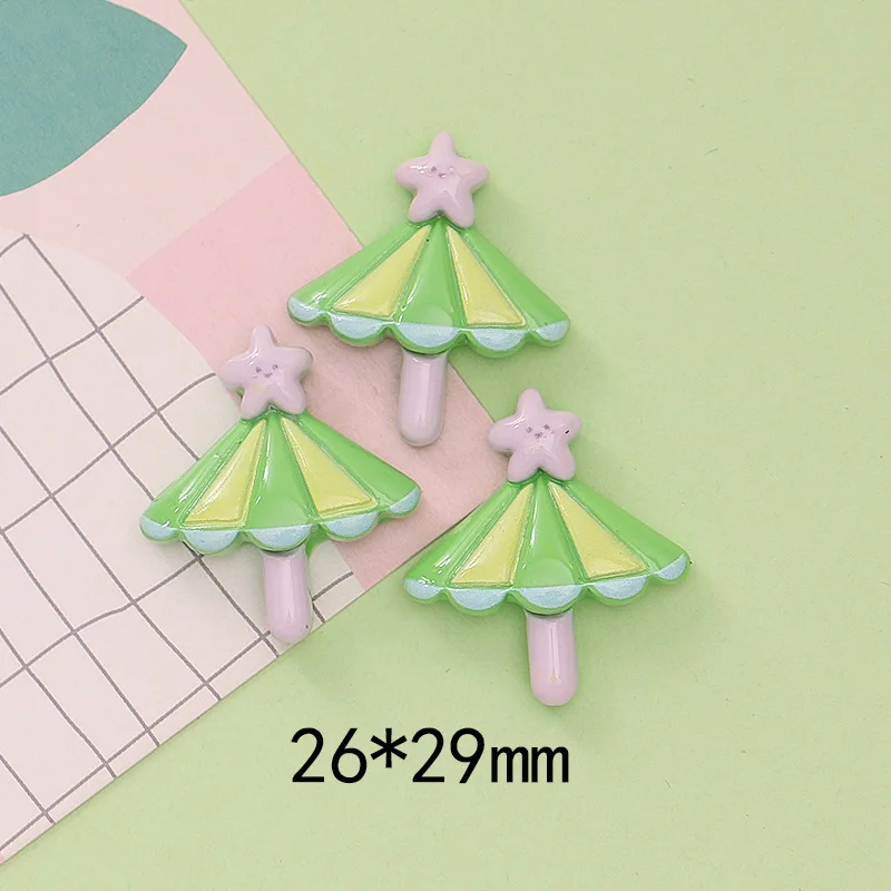 20pcs Resin Flatback Cabochon Summer Beach Figurines Appliques Home Decor Crafts DIY Christmas Charms Scrapbook Summer Holiday