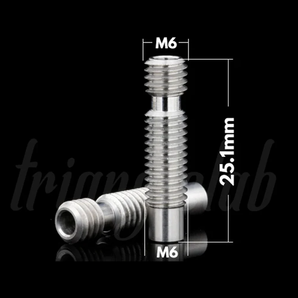 C Trianglelab 3.0MM All Metal heat break for V6 HOTEND Vocano heater block 2.85/3.0MM Filament 3D printer accessories