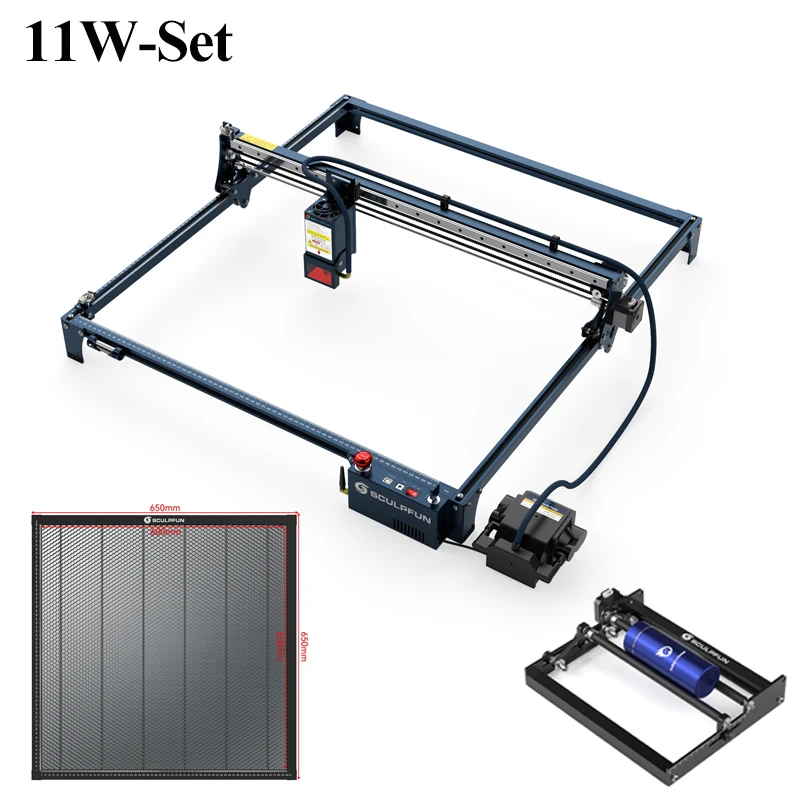 SCULPFUN S30 Ultra Lasergraveermachine 600x600mm Werkgebied 11W 22W 33W Laser Cutter Graveerset Met Automatische Luchtassistentie