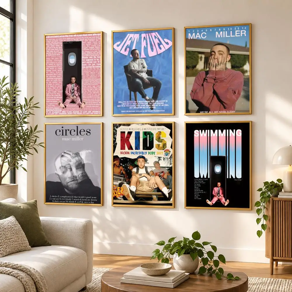 Singer M-Mac Circles Miller Poster HD art sticky wall waterproof home living room bedroom bar aesthetic decoration