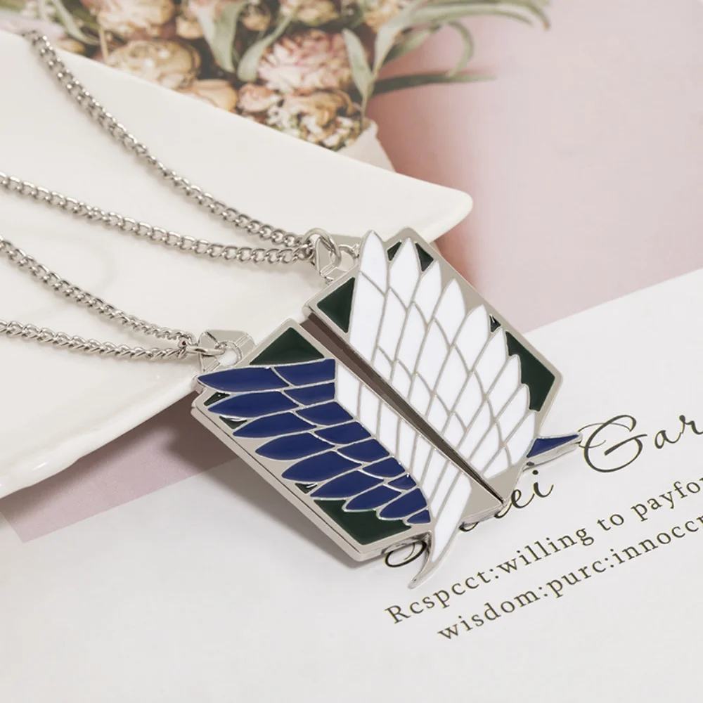 أنيمي هجوم المفاتيح تيتان أجنحة الحرية الكشافة الفيلق تأثيري المشجعين قلادة قلادة للنساء أقراط مجوهرات هدايا