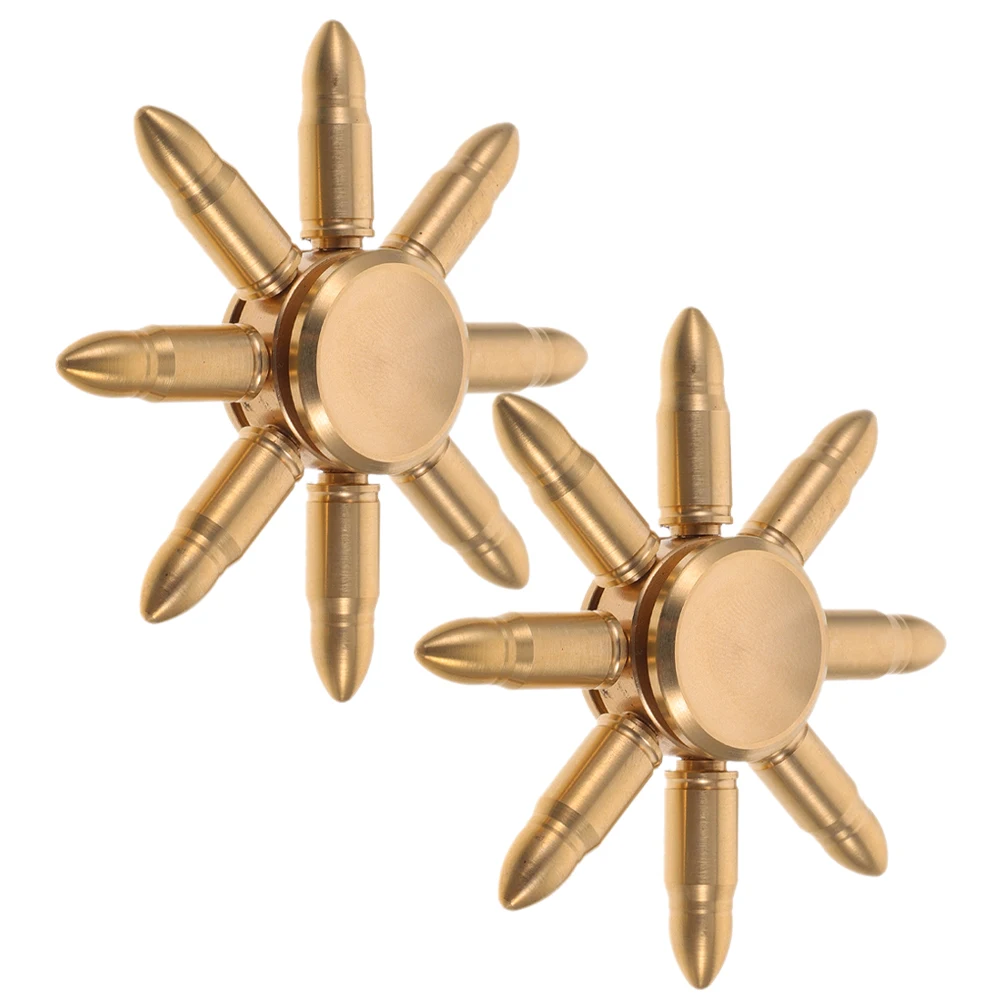 

2 Pcs Gyro Toy Balls Rotate Finger Gyroscope Fidget Funny Toys Metal Detachable