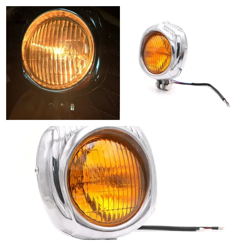 

Motorcycle Headlight Lamp For Honda Kawasaki Suzuki Yamaha Cafe Racer Cruiser Choppers Custom CB GT