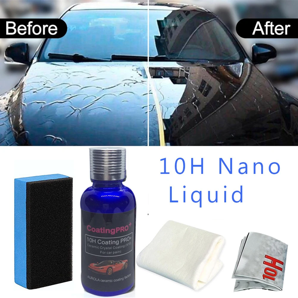 10H keramische auto-coating carkit anti-kras auto vloeibare nano-keramische coating verfkit bescherming polish-30ML (1 stuk)