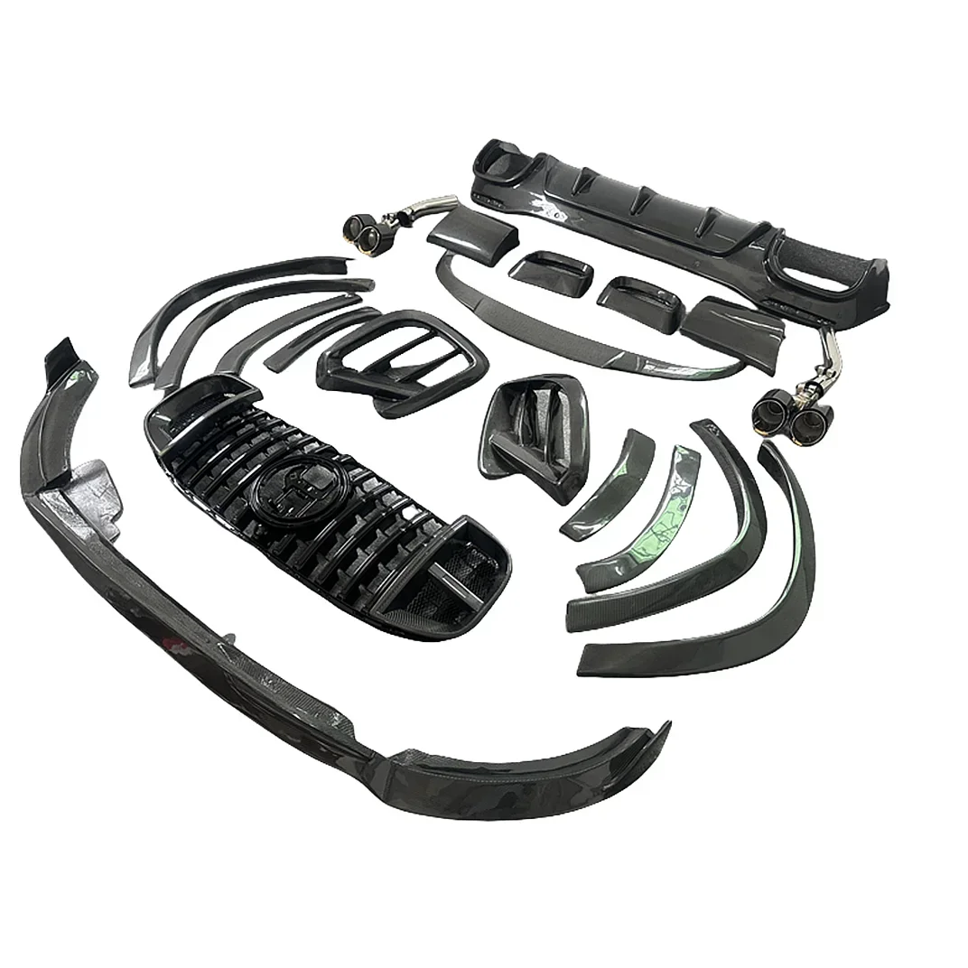 2020-2022 GLS Aerokit For Benz X167 GLS63 B Style Carbon Fiber Tuning Body Kit For Mercedes Benz GLS450 GLS63