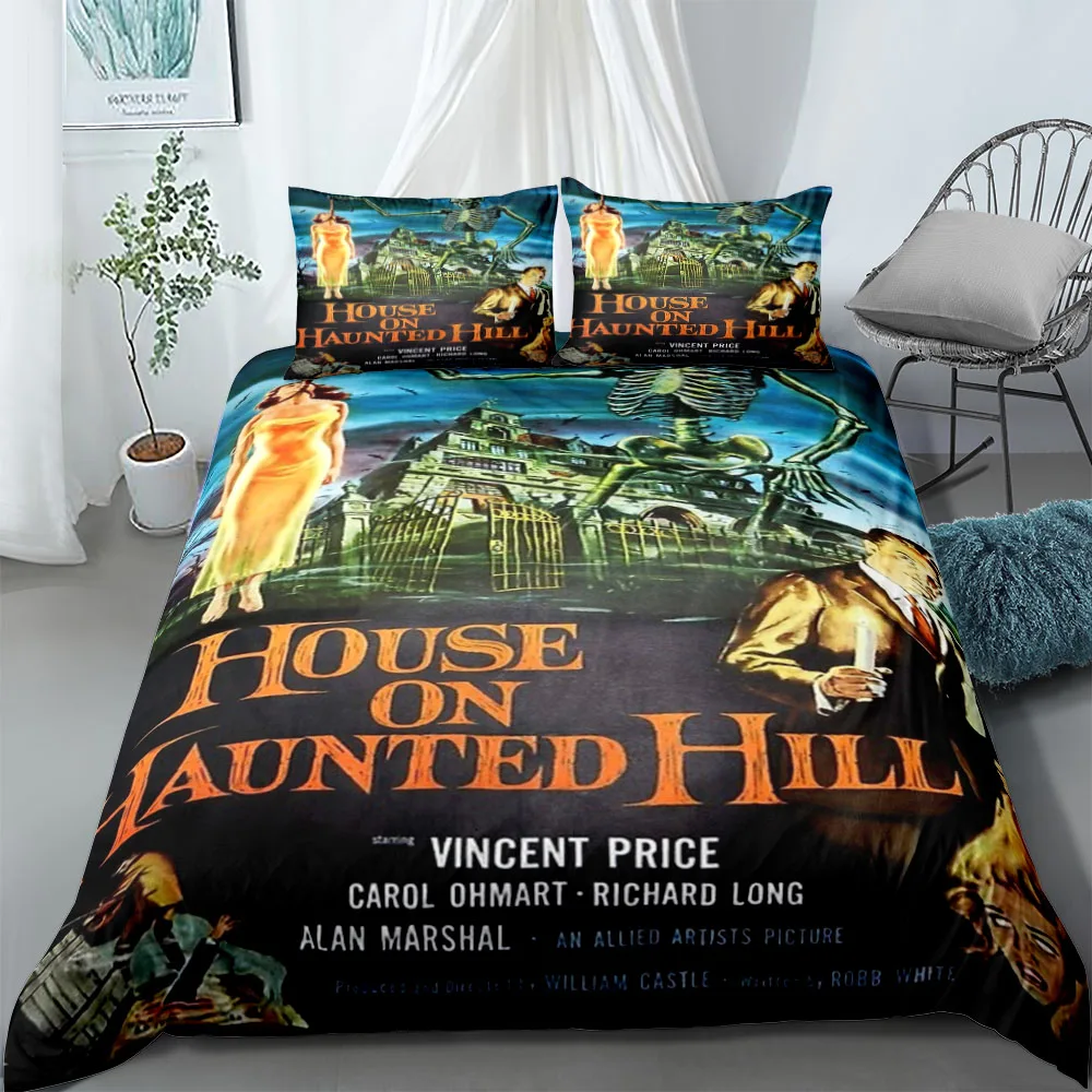 House Haunted Hills Duvet Cover Set EU Single Double King US Twin Full Queen Size  Bedclothes