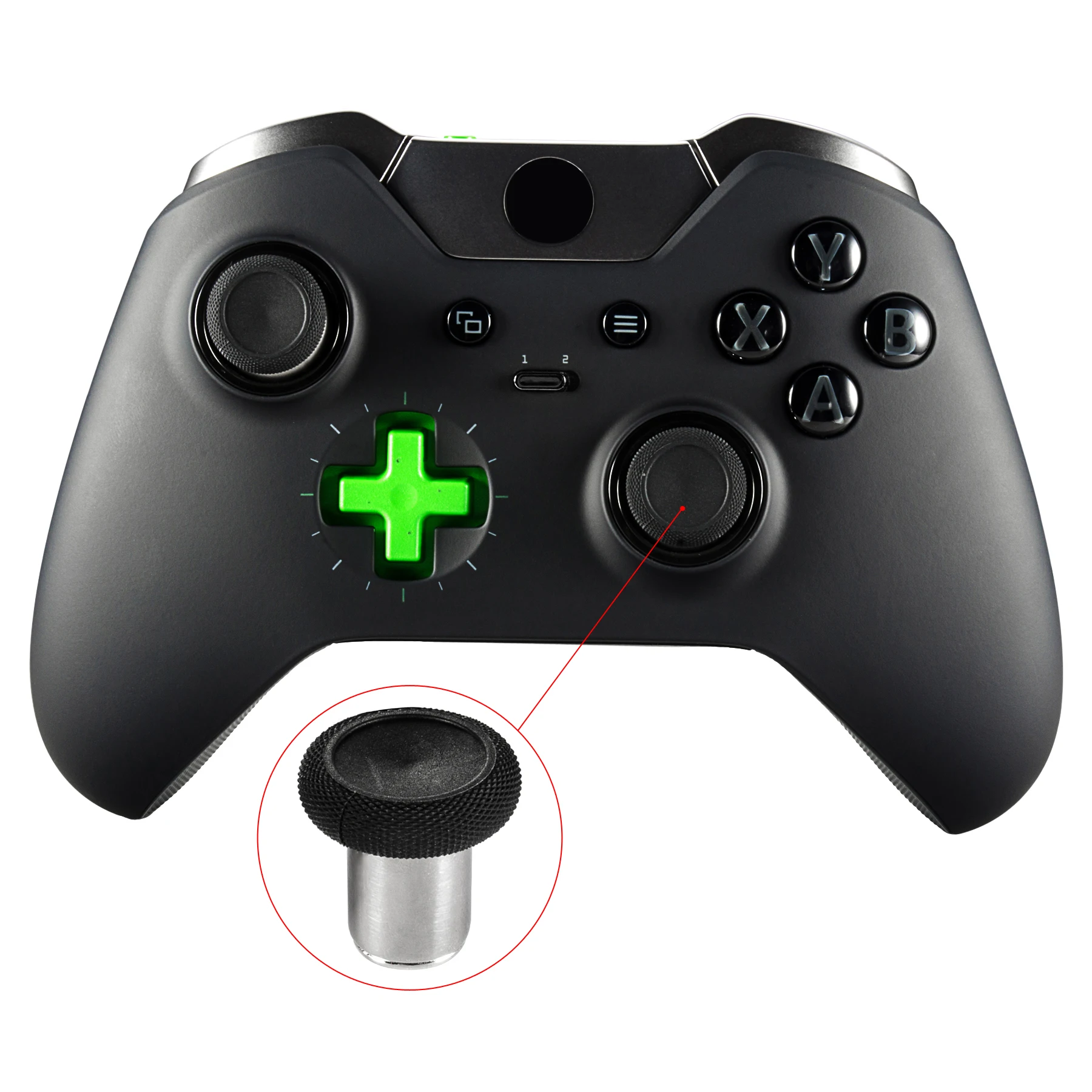 eXtremeRate Magnetic Metal Analog Stick Thumbstick Grips for Xbox One X&S, for Xbox One Elite V1, for PS4 Pro Slim Controller