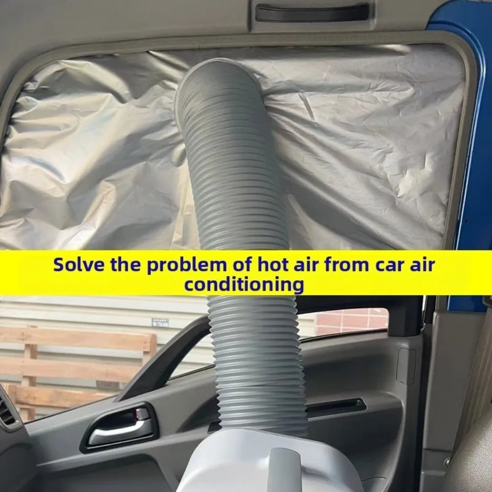 Thickened Truck Portable Air Window Seal Cloth Heat Insulation Sun Protection AC Window Vent Seal Cover Rainproof Universal