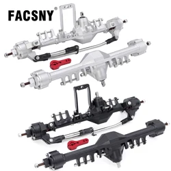 Aluminiowa przednia tylna oś portalowa 7075, jednoczęściowa konstrukcja z mocowaniem serwomechanizmu BTA do obudowy Axial Capra SCX10 III LCG