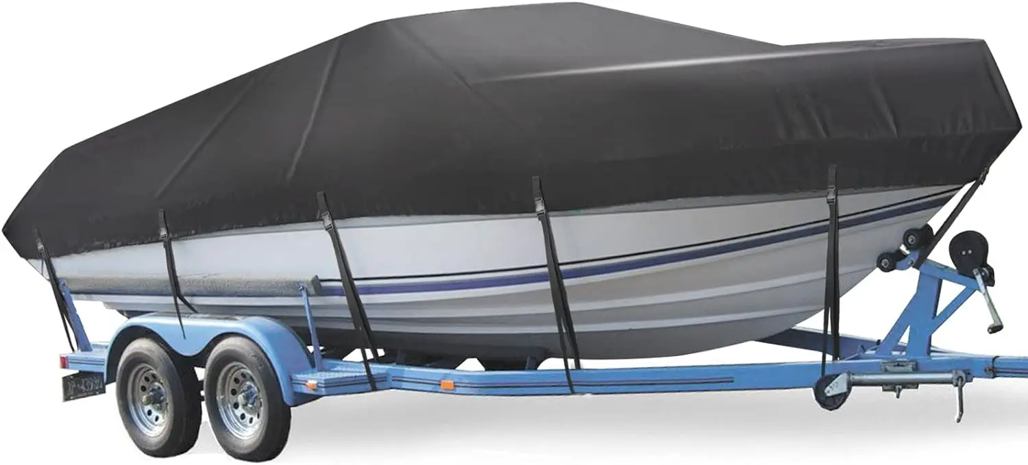 

boat tarpaulin,Jet ski,Heavy Duty UV Resistant Marine Grade Outboard Cover Compatible for Bass Boat