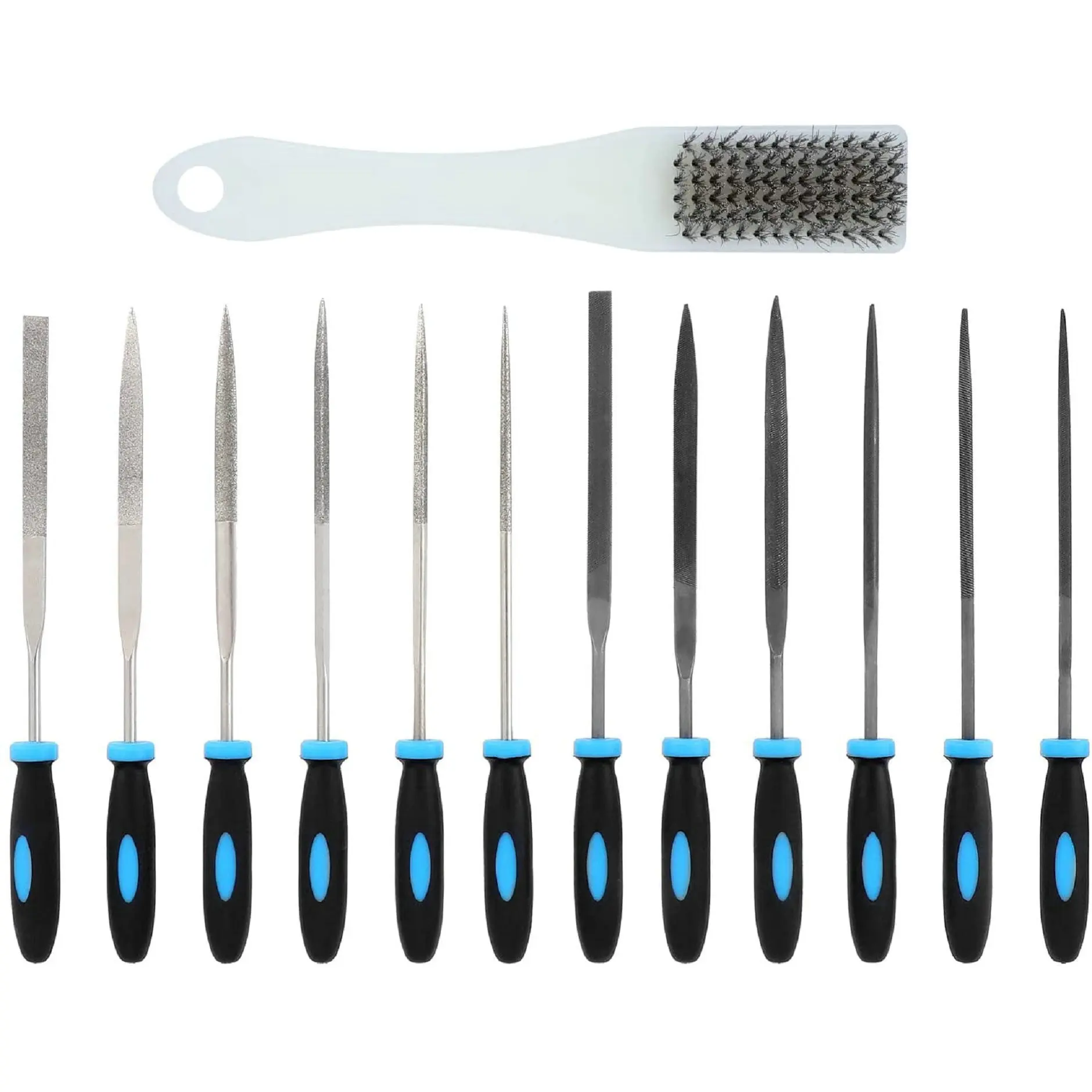 Imagem -02 - High-carbon Steel Diamond File Conjunto com Armazenamento para Precision Metal Work Carpintaria Pequeno Pcs Bolsa 6pcs 13 Pcs