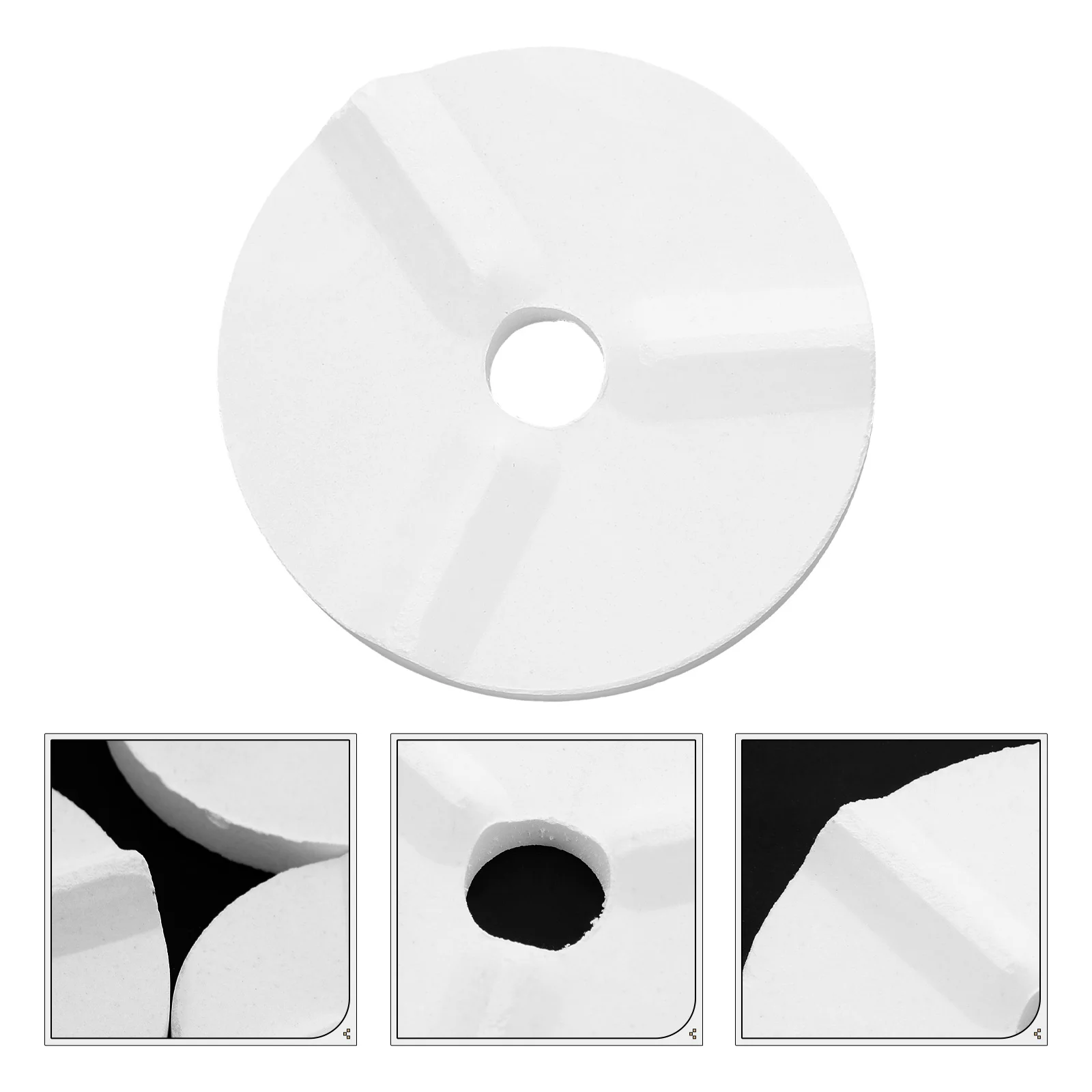 

4 шт., сменный коврик для печи, высокостойкий антипригарный керамический коврик для обжига, глинозем, прочный треугольный дизайн, защита от деформации