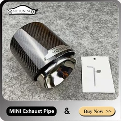 1 Pc Car Accessories Exhaust Pipe Silver Muffler Tailpie For Mini Cooper F54 F55 F56 F57 R60 R61 F60 R55 R56 R57 R58 R59 S JCW