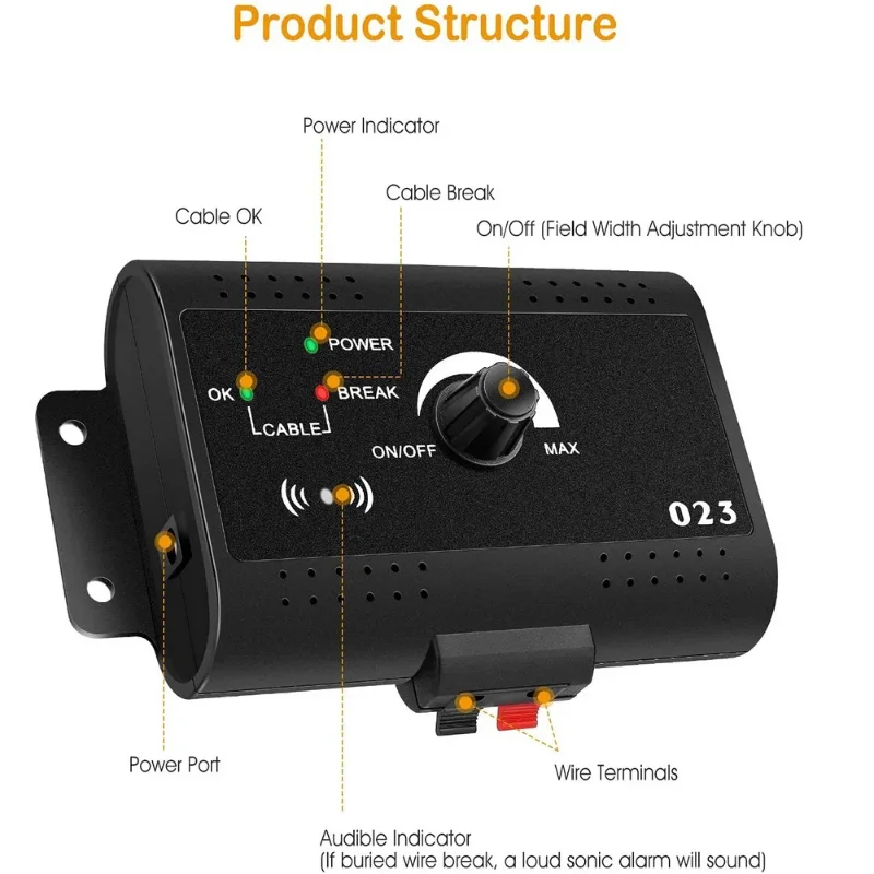 

Single Transmitter of 023 Electric Dog Fence System in-Ground Wired Fence, Transmitter Only, Only for our 023 version