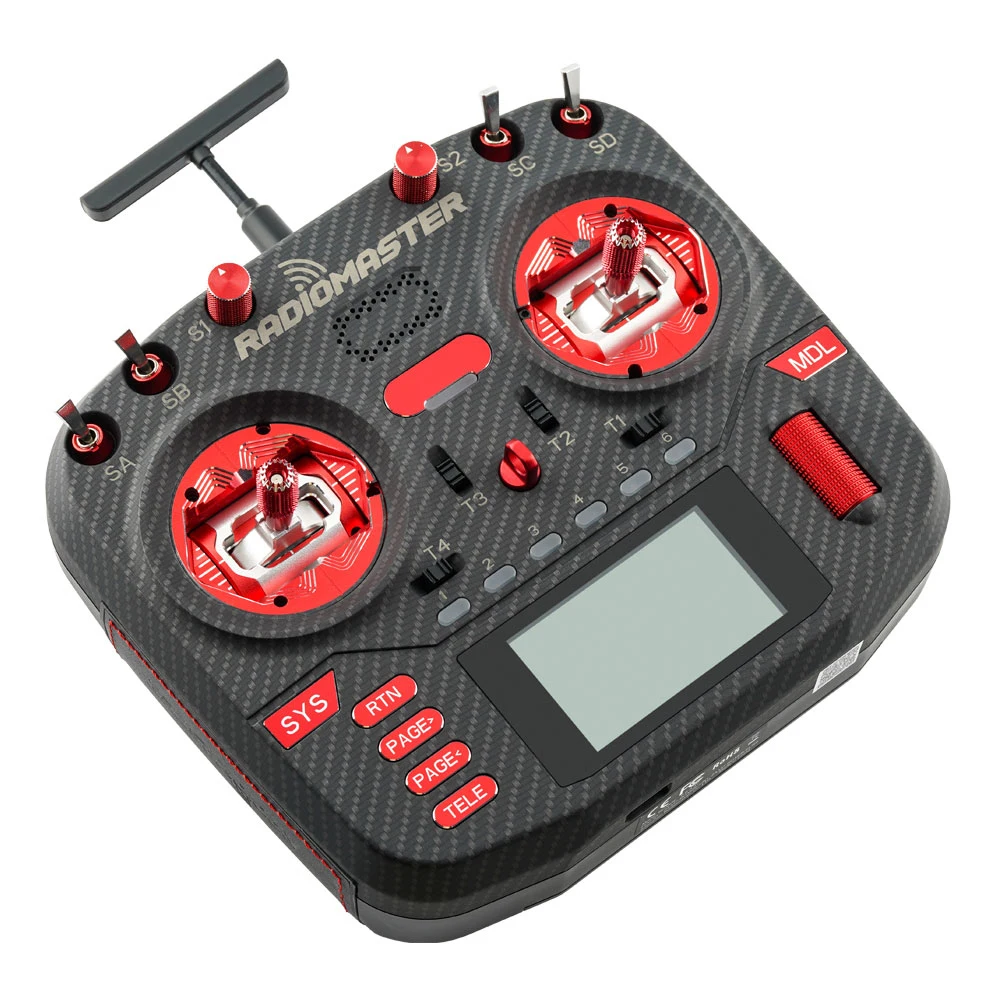 RadioMaster Boxer Max CNC Carbon Fiber With AG01 Hall Gimbals ExpressLRS 2.4G 16ch Transmitter Remote Control