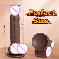 Realistic Super Big Soft Silicone Dildo with Strong Suction Cup Hands-Free Anal Masturbator G Spot Adult    Sex Toys For Woman - Image 6