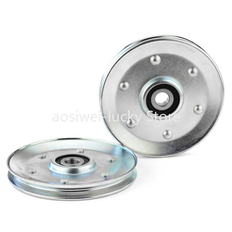 10*90*11mm 9 cm Wire Rope Pulley, V Slot Elevator Lift Wheel, Rolling Bearing Pulley, 6200ZZ Nylon Wheel.