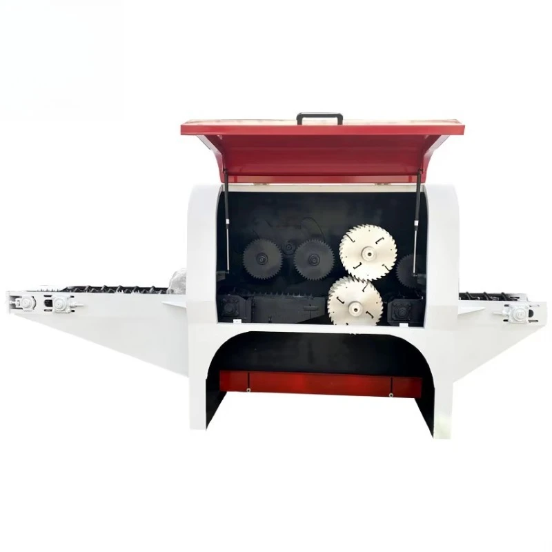 TIANHUA Automatic Log Multi Blade Saw Machine Log Cutting Multi Blade Rip Saw Machine for Redwood Cutting and Log Cutting