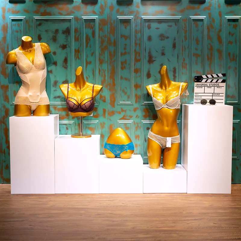 Torso de Maniquí de medio cuerpo para mujer, soporte de maniquí femenino para exhibición de ropa interior de ventana