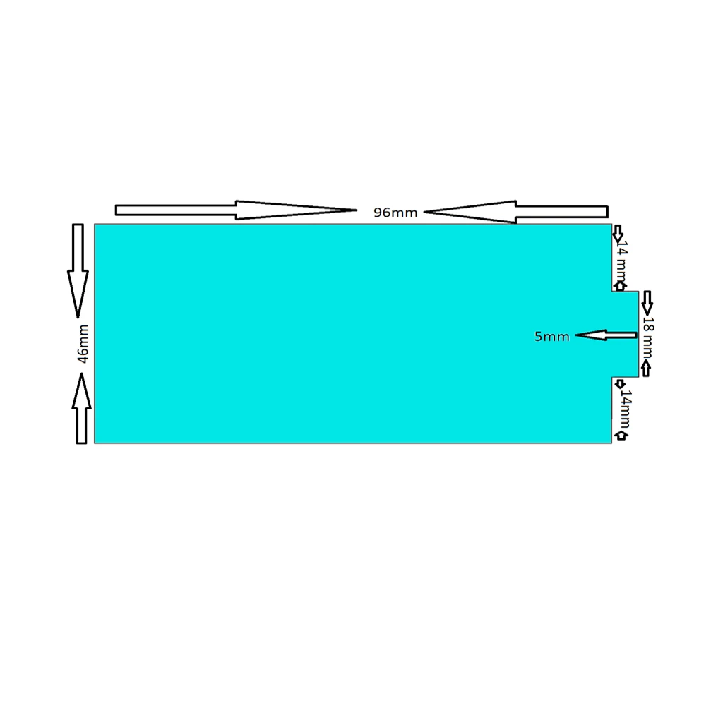 Custom 96mm x 46mm EL Backlight Old Pianos El Panel Sheet EL Backlight El Lighting Sheet Without Inverter Luminous Lighting