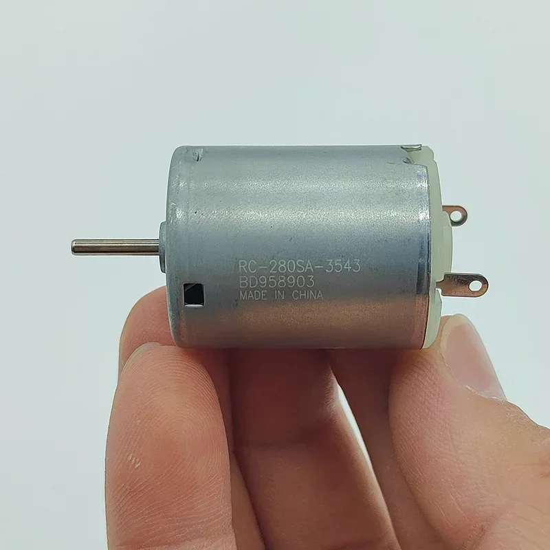 Mabuchi-Mini Motor de cepillo de carbono de alta velocidad, herramienta de belleza, exprimidor de ventiladores, bomba de agua, 3V, 280 V, 5V, 4,5 RPM, DC 17500, RC-280SA-3543