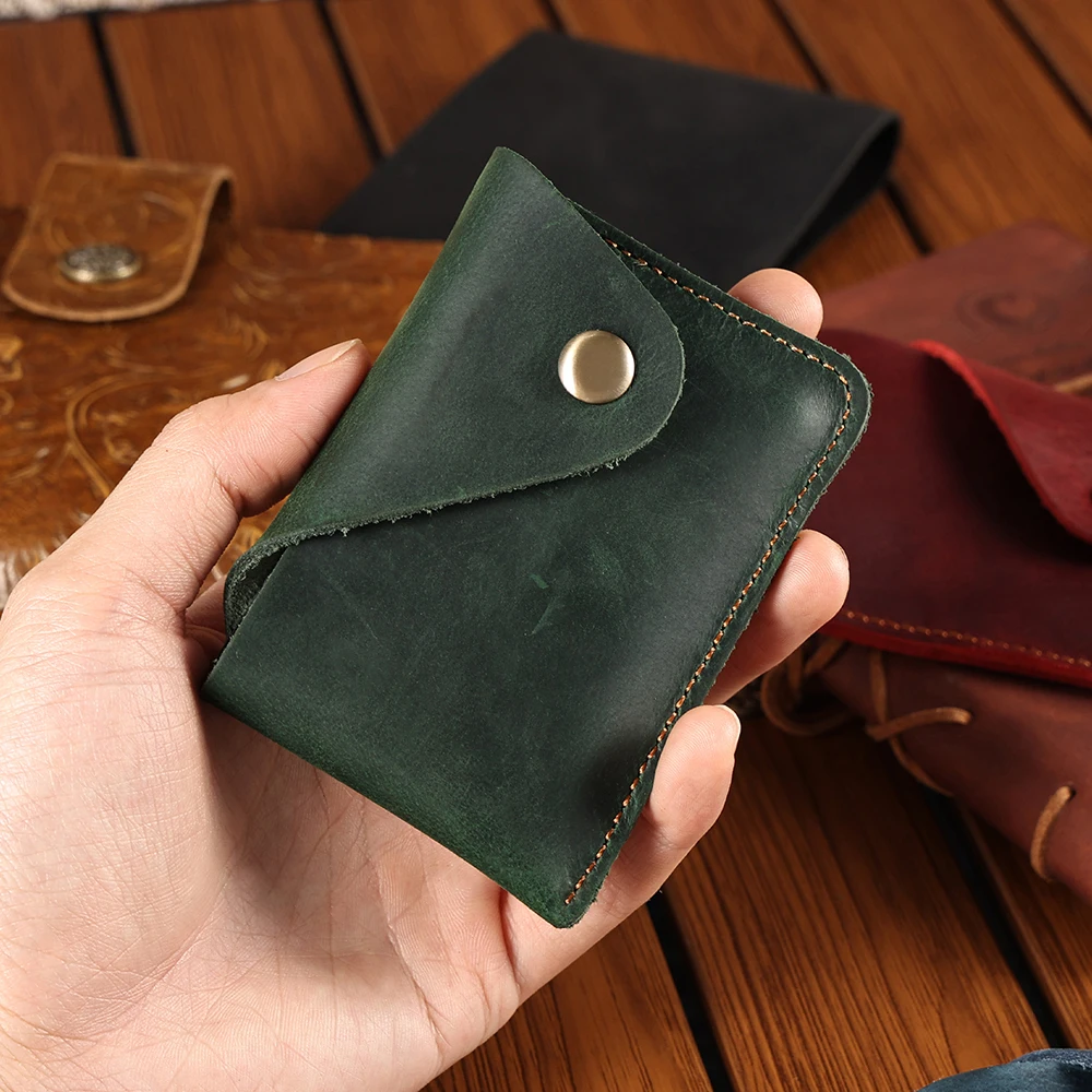 

Genuine Leather Card Bag Slim and Compact Bank ID Card Case Driver's License Wallet Simple and Anti Demagnetization Card Holder