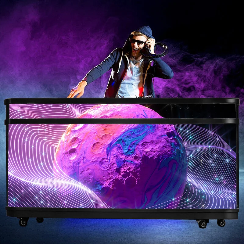 Lino DJ Front Desk Display Flexible Video Wall Commercial LED Panel For Shopping Mall Table Front Desk LED Display