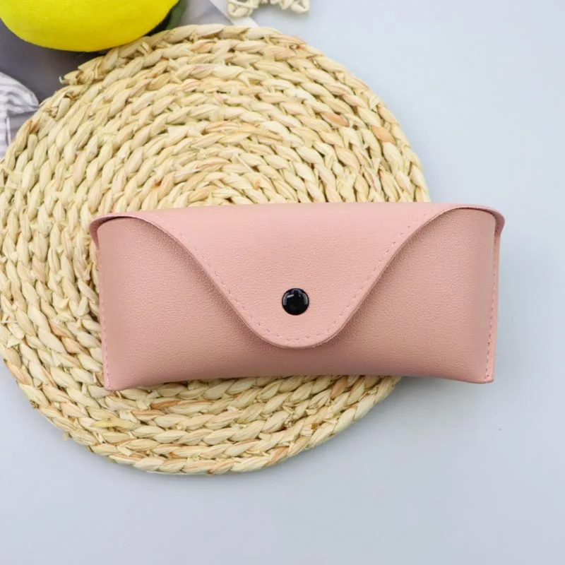 Leather sun glasses case Pink Black sunglasses bags  eyewear cases for women fashion eyeglasses cases 17*7*5cm