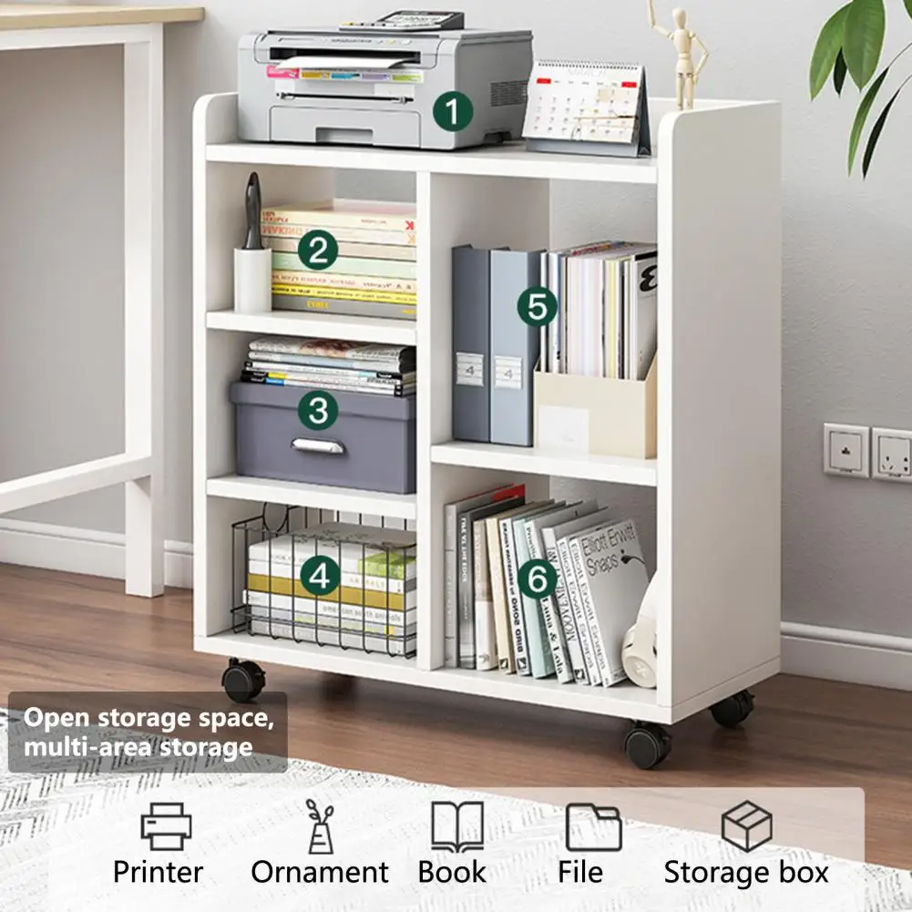 360 Degree Pulley Heightening Design File Cabinet Multi Compartments Open File Storage Shelf