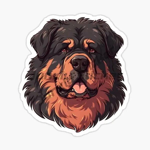 Tibetan Mastiff Dog Pets Creative Color Sticker Car Window Laptop Motorcycle Wall Doghouse Bicycle Glass Decal Customizable