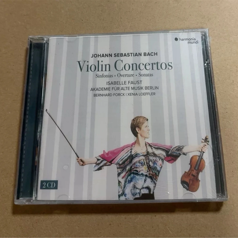 CD de Música Barroca Isabelle Faust, Conciertos para Violín, Sinfonías, Overture, Sonatas, Álbum de 2 Piezas, Discos de Música, Bandas Sonoras para Cosplay, Caja de Regalo