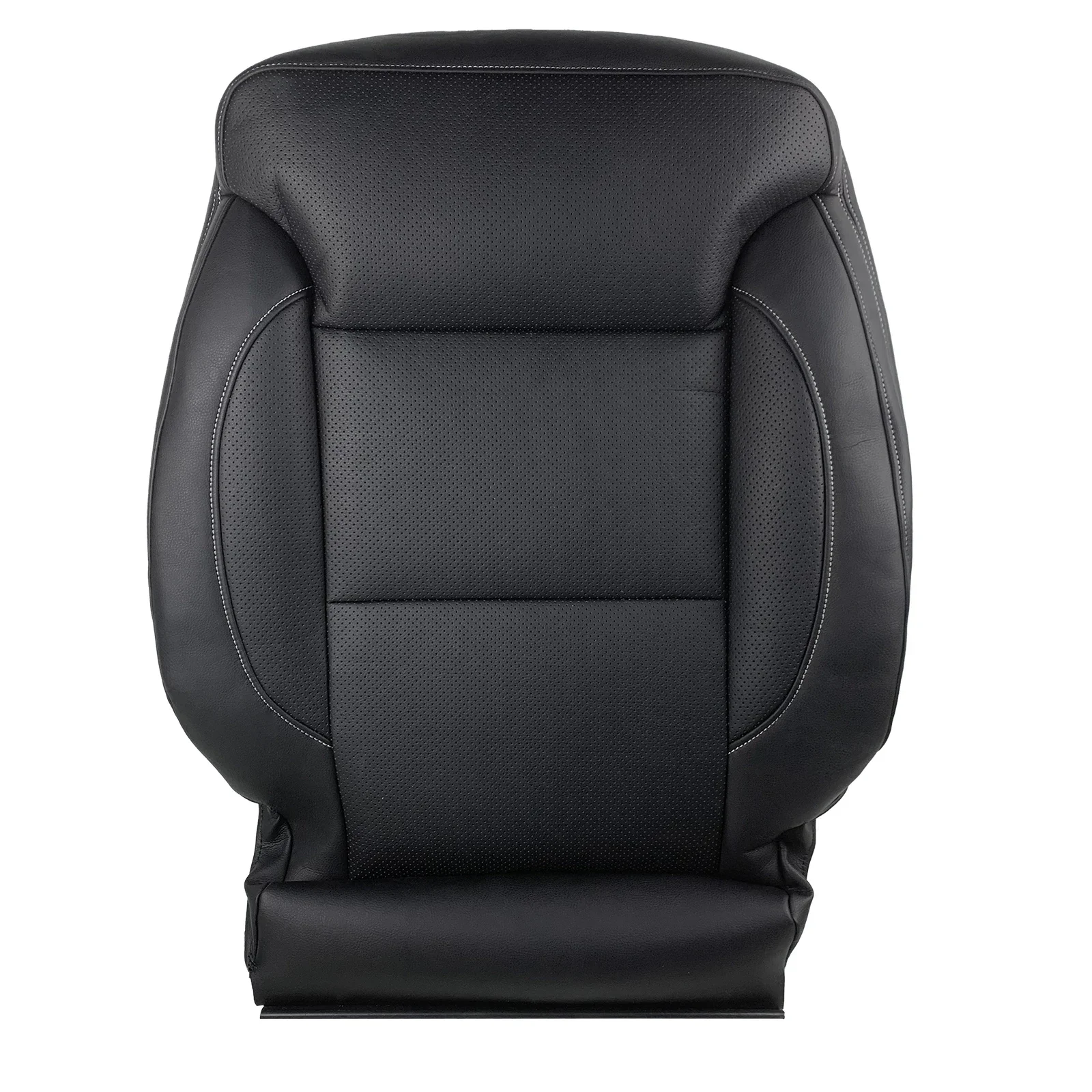 أسفل/الظهر أغطية مقاعد جلدية سائق/غطاء مقعد جانبي للركاب لاستبدال سيلفرادو 1500 2500 2015-2019 #2