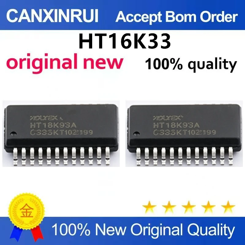 （5pcs-10pcs）Brand new original HT16K33 LED driver package SOP-28 dot matrix digital tube integrated circuit IC