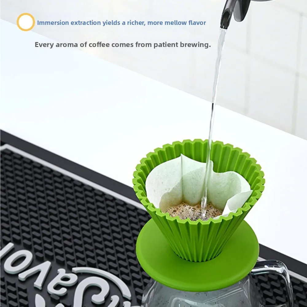 Outdoors Pour-Over Dripper Travel Drip Coffee Maker Cone Filter Fits All Coffee Cups & Mugs for Caravan RV Camping