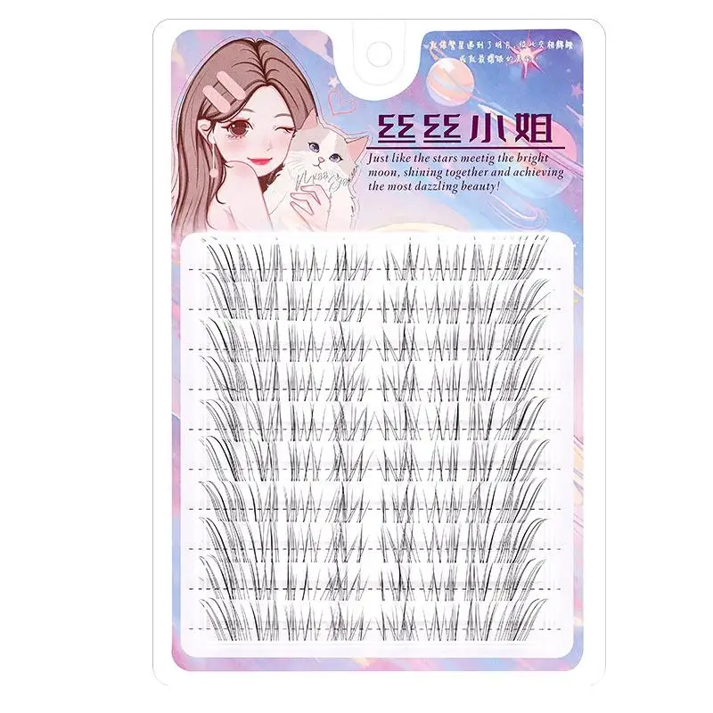 コミックナチュラルつけまつげ、斜め透明ソフトつけまつげ、ふわふわカールつけまつげ、スイートクール用1セット