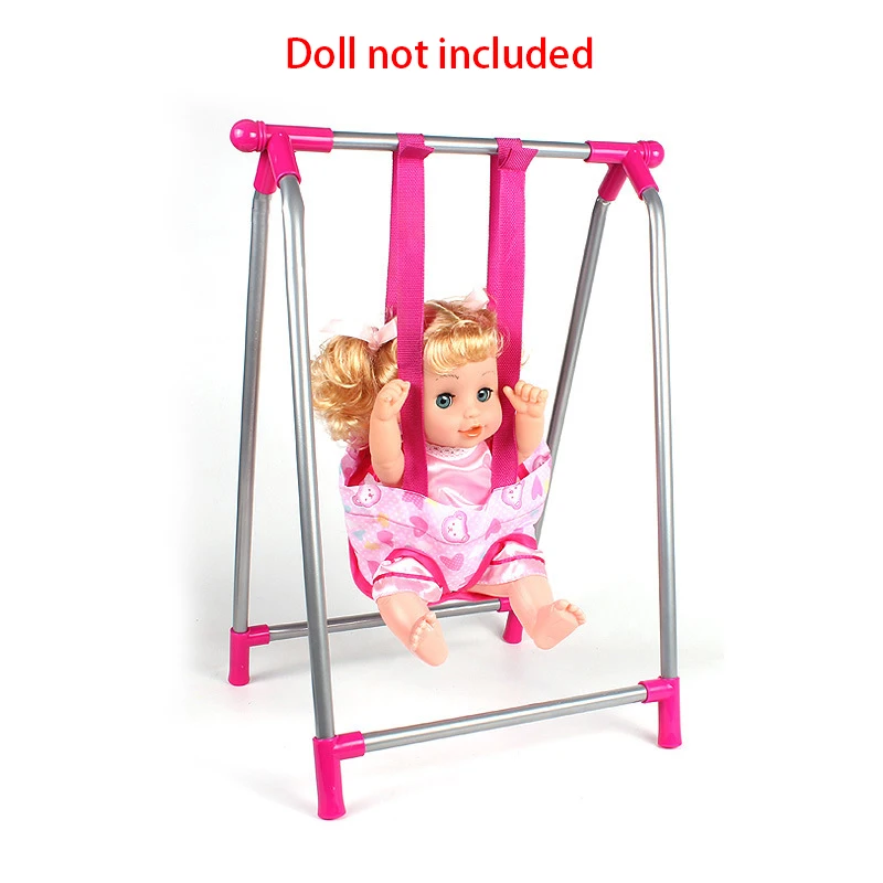 Kinder Spielen Haus Spielzeug Simulation Nette Trolley/Schaukel/Schaukel Stuhl/Schaukel Bett/Esszimmer Stuhl Spielzeug Puppenhaus zubehör Mädchen Geschenke