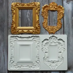 Frame Border Silicone Mold Fondant Cake Decorating Silicone Mould Sugarcraft Clay Chocolate Baking Tool Kitchenware ， Gumpaste