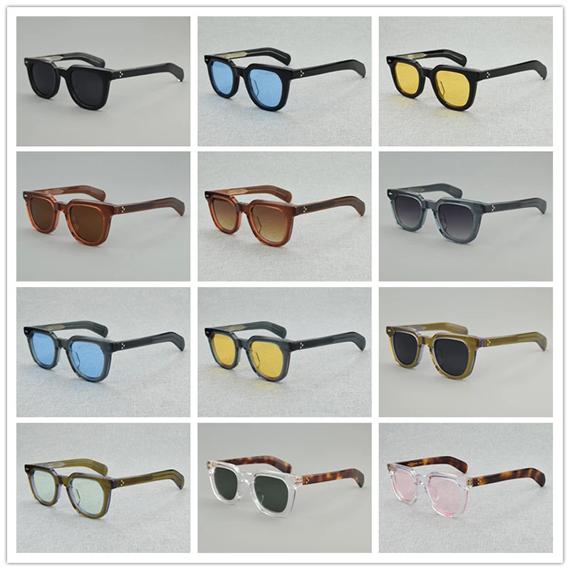

2025 NEW Polarization Sunglasses MEN Women High Quality Eyewear Acetate Vintage Oval Sunglasses UV400 Women Sunglasses LERX