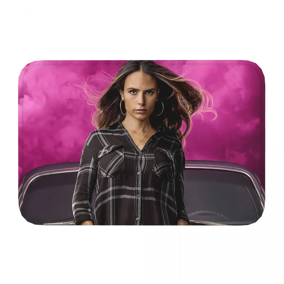 Fast & Furious Non-slip Doormat Pink Living Room Kitchen Mat Welcome Carpet Flannel Modern Decor