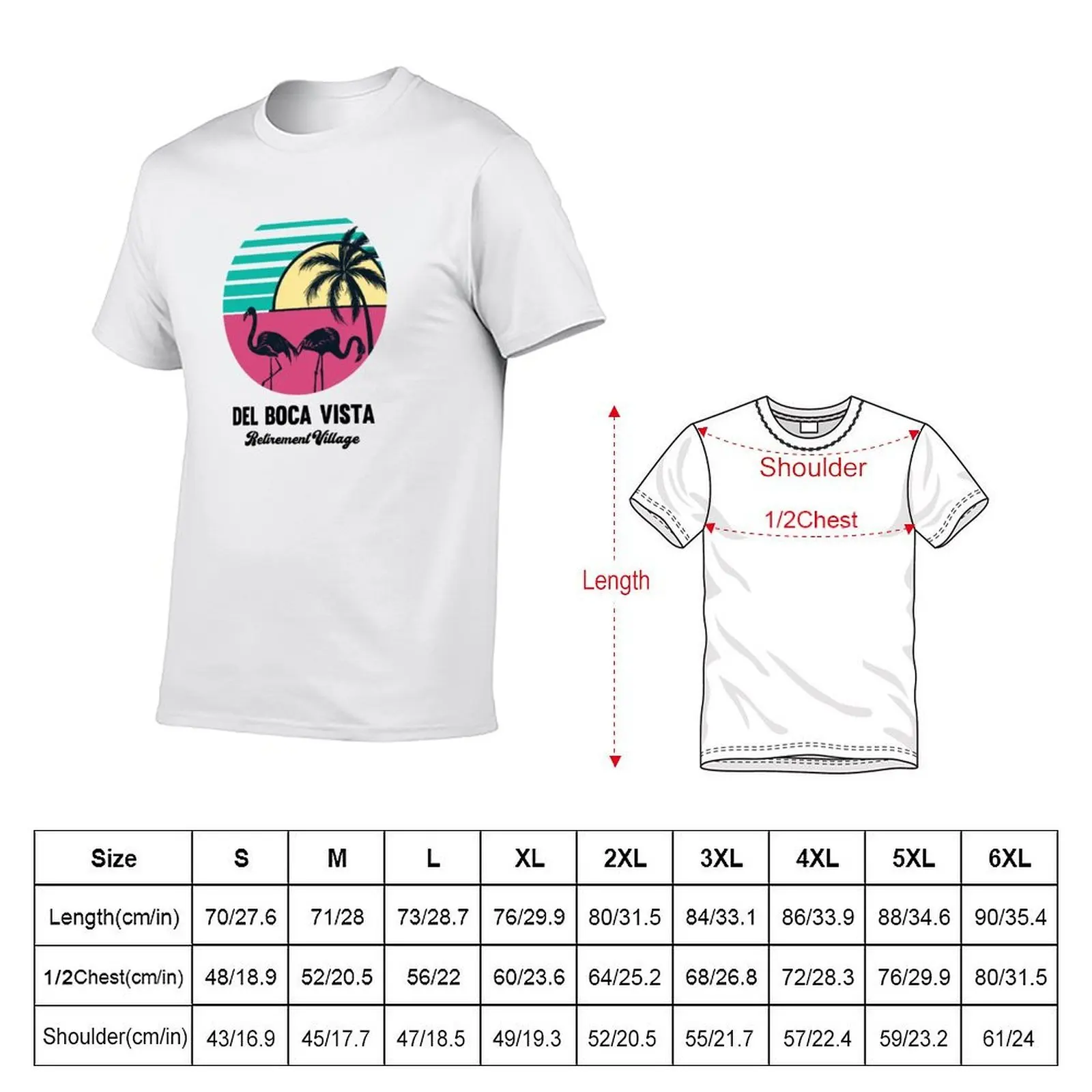 Del Boca Vista | Retirement Village T-Shirt cute tops boys animal print plain black t shirts men