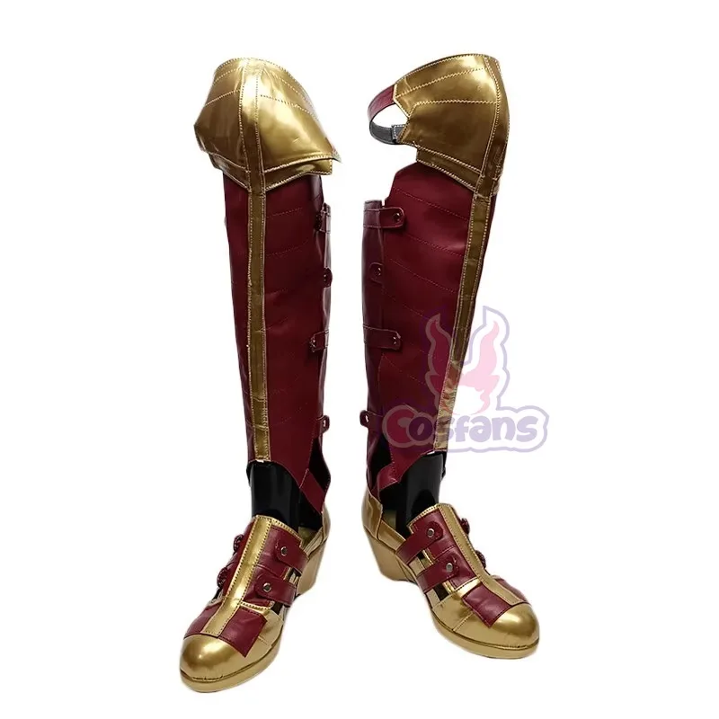 アニメ女性ダイアナ妃コスプレ靴ブーツハロウィンカスタムメイド女性 Cos 衣装靴ダイアナ妃コスプレブーツ