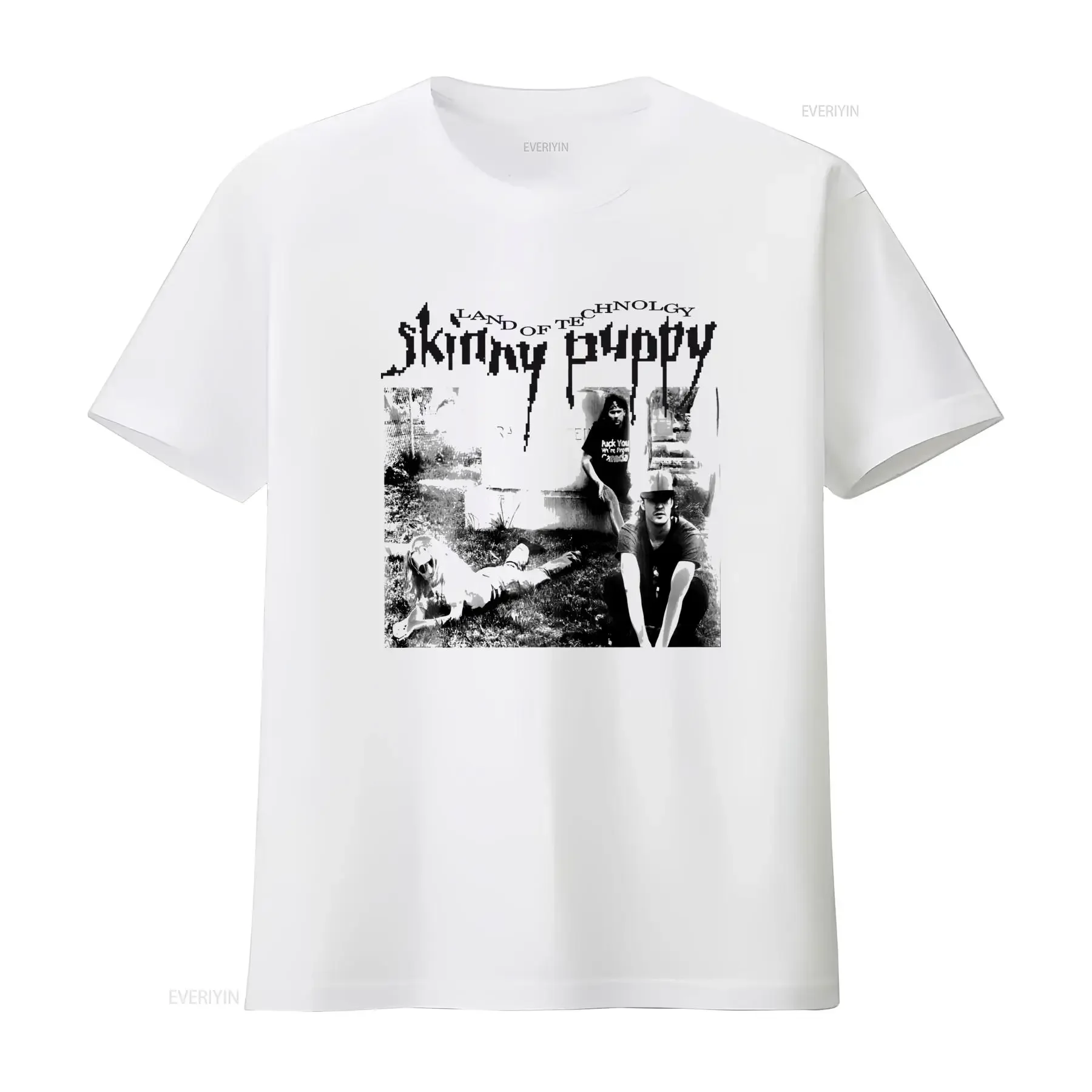 Skinny Puppy Land Of Technology Black T Shirt For Fans Available In S 234XL ND1247 Long Sleeves vintage Washed Comfortable