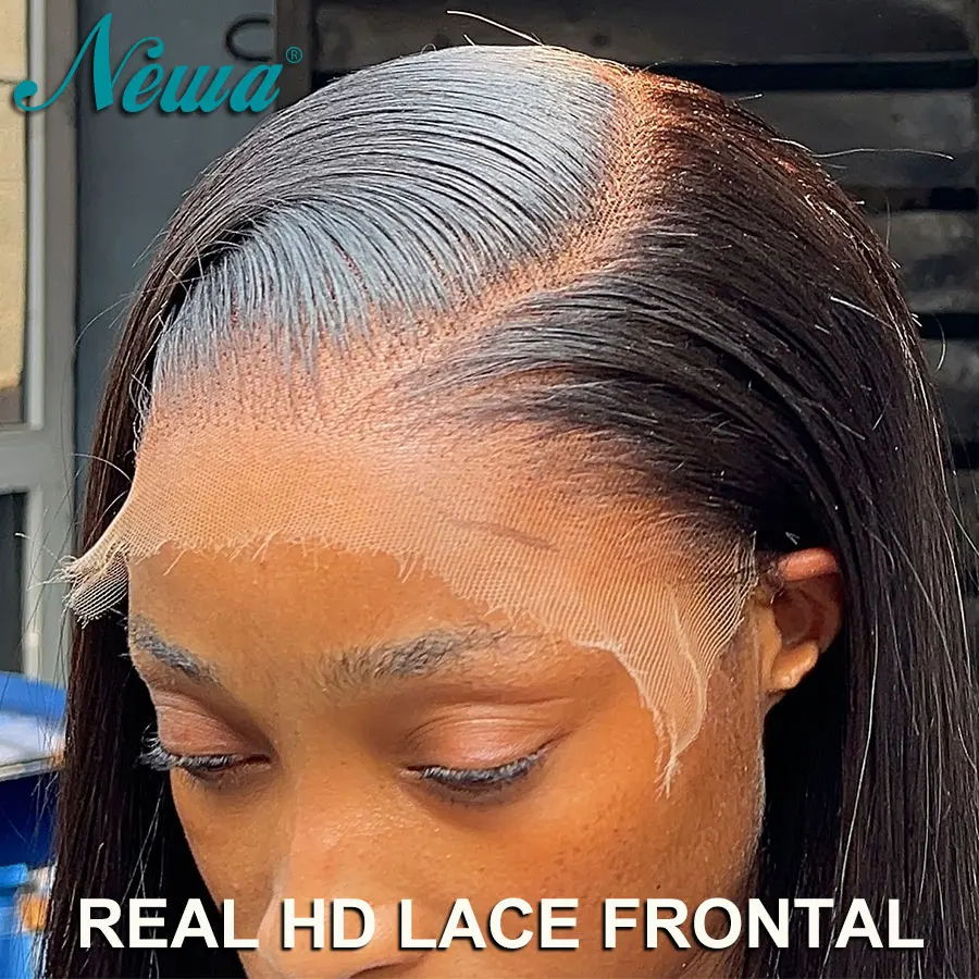 

Newa Hair Real HD Lace Closure 7x5/9x6 Invisible HD Lace Melt Skins Закрытие из человеческих волос Предварительно выщипанные Натуральные волосы HD Frontals