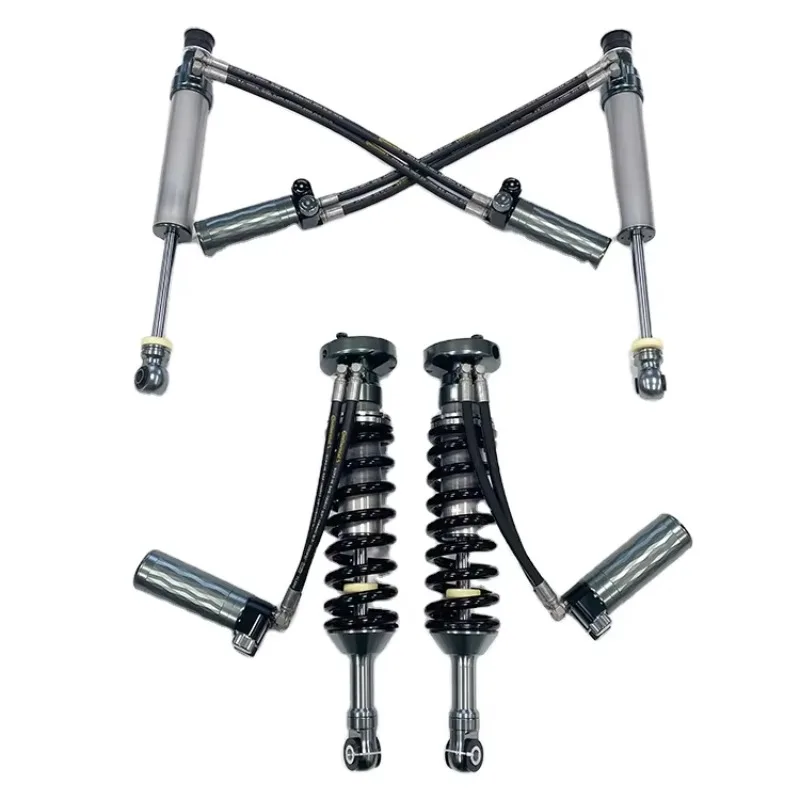 For TOYOTAs Land Cruiser Prado 4x4 Suspension Kit Shock Absorber For Fj Lc120/150Customized Double Oil Circuit Black
