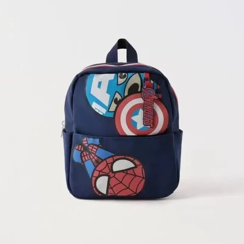 2026 New Avengers Kids Backpack Cute Cartoon Spider-Man & Captain America School Bag for Boys Lightweight Travel Backpack