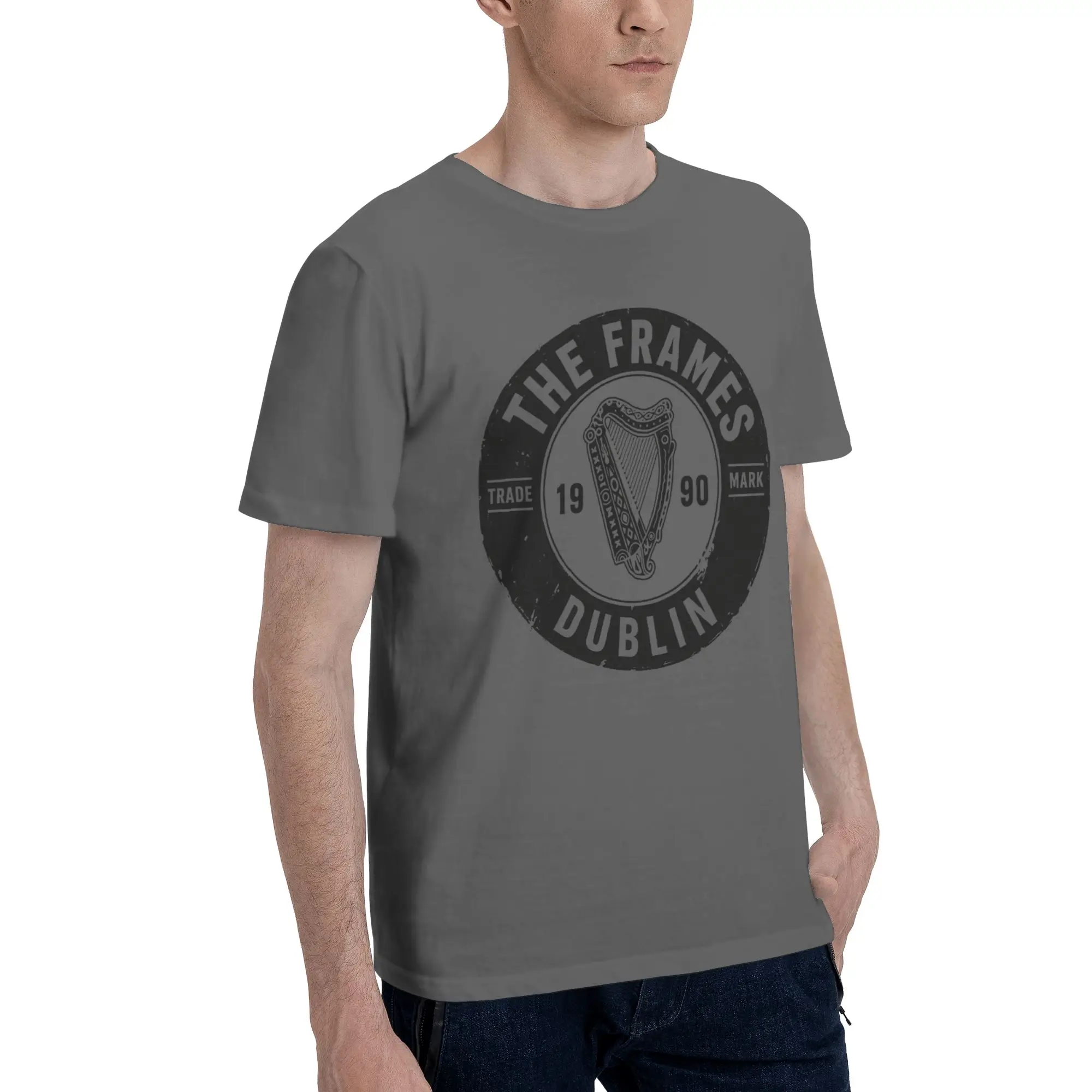 Printed The Frames -  T Shirt for Men Women  Pure Cotton Tee Shirt Short Sleeve Tops