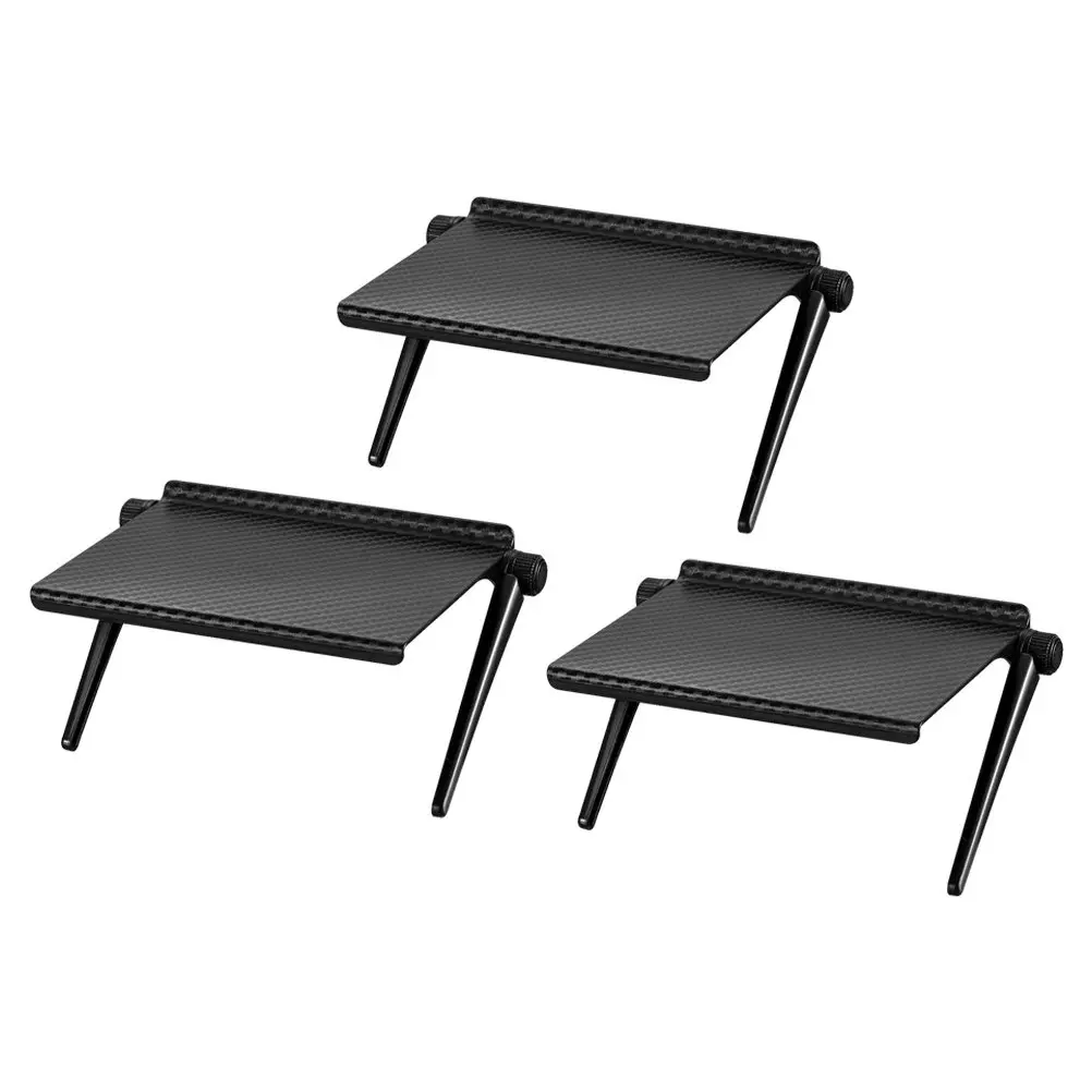 

3Pcs Display Screen Storage Rack Sturdy Plastic TV Top Rack Shelf Monitor Top Storage Shelf Router Holder Multipurpose Floating